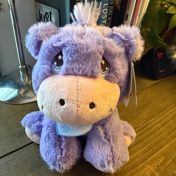 Precious Moments Plush - Harley Hippo - Aurora Collection - NEW - Picture 1 of 4